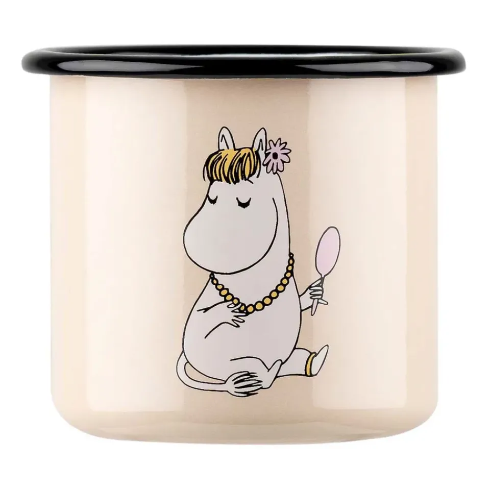 Muurla Snorkmaiden Retro enamel mug 37 cl, Beige BeigeMulti New