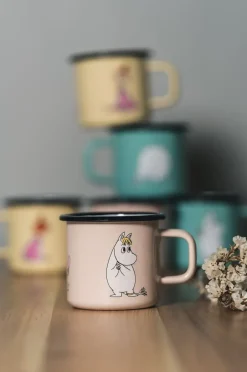 Muurla Snorkmaiden Retro enamel mug 37 cl, Beige BeigeMulti New