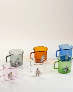 Muurla Snufkin glass mug 35 cl, Green Clearance
