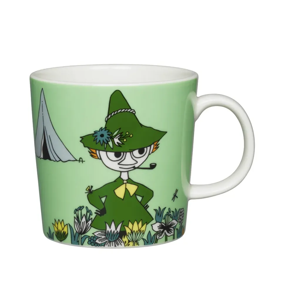 Moomin Arabia Snufkin Moomin mug, Green Outlet