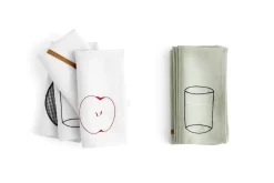 HAY Sobremesa linnen napkin 45x45 cm 4-pack, Green Outlet