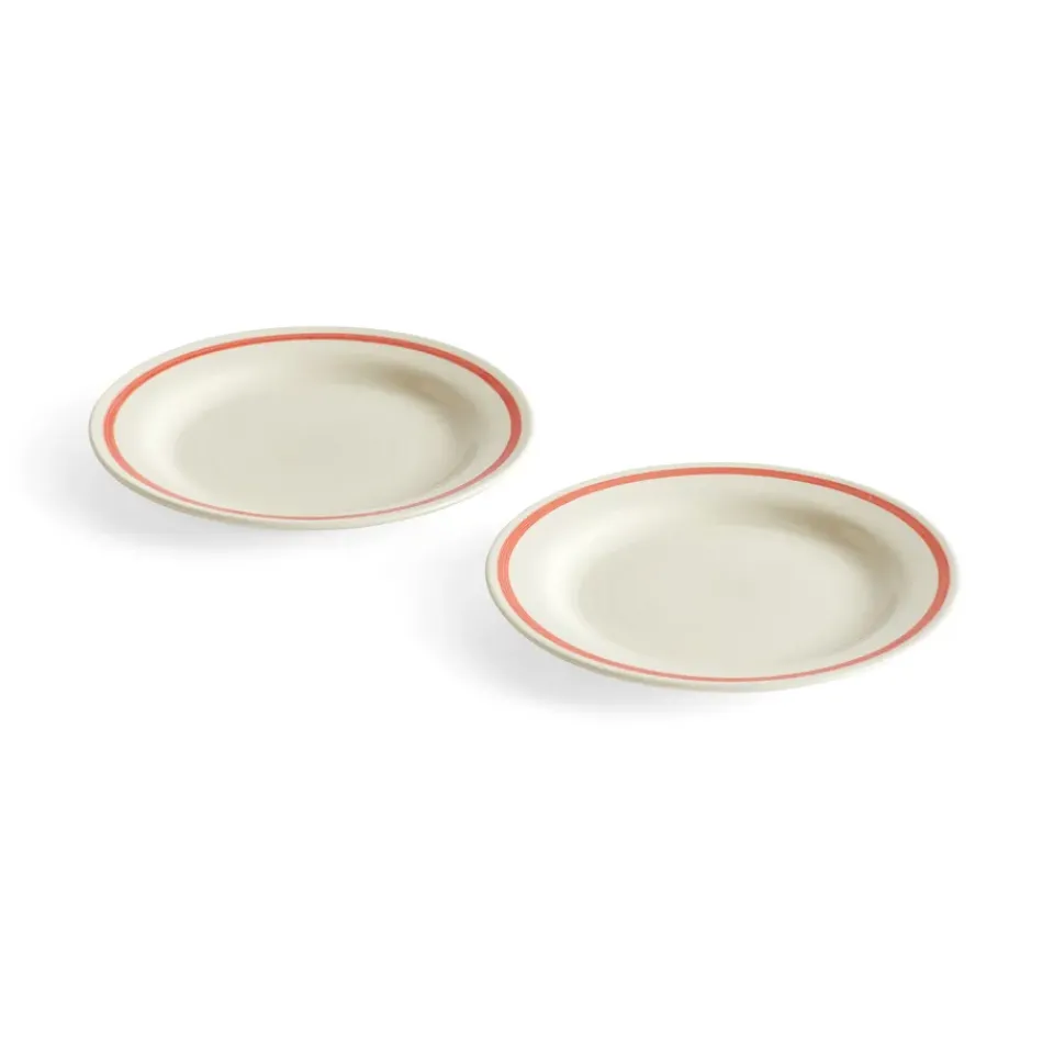 HAY Sobremesa plate Ø18.5 cm 2-pack, Red Clearance