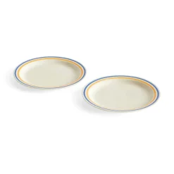 HAY Sobremesa plate Ø24.5 cm 2-pack, Blue-yellow BlueYellow Best