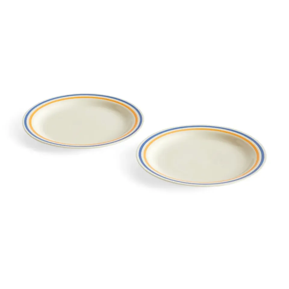 HAY Sobremesa plate Ø24.5 cm 2-pack, Blue-yellow BlueYellow Best