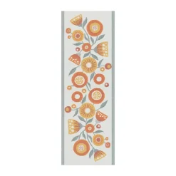 Ekelund Linneväveri Solblomma runner, 35x100 cm Yellow Best