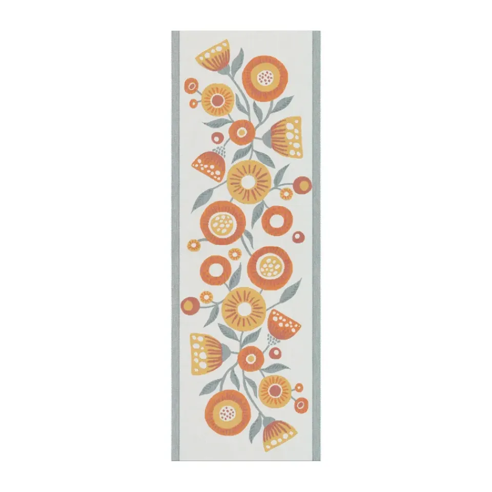 Ekelund Linneväveri Solblomma runner, 35x100 cm Yellow Best