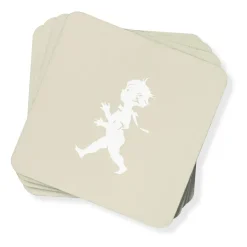 Solstickan Design Solstickan glass coaster 10x10 cm 4 pack, Sand Beige Hot