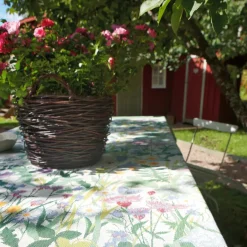 Ekelund Linneväveri Sommartid table runner, 35x140 cm BlueGreenYellowMultiPink Outlet