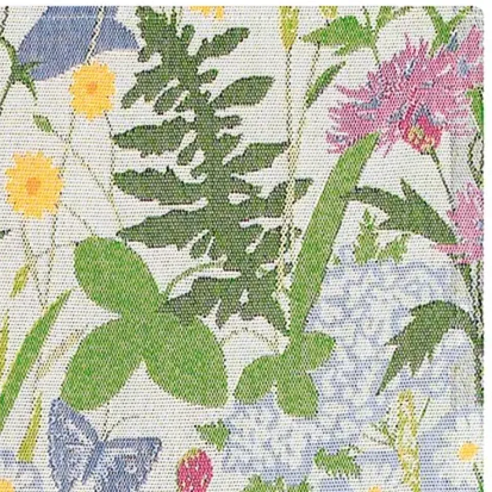 Ekelund Linneväveri Sommartid table runner, 35x140 cm BlueGreenYellowMultiPink Outlet
