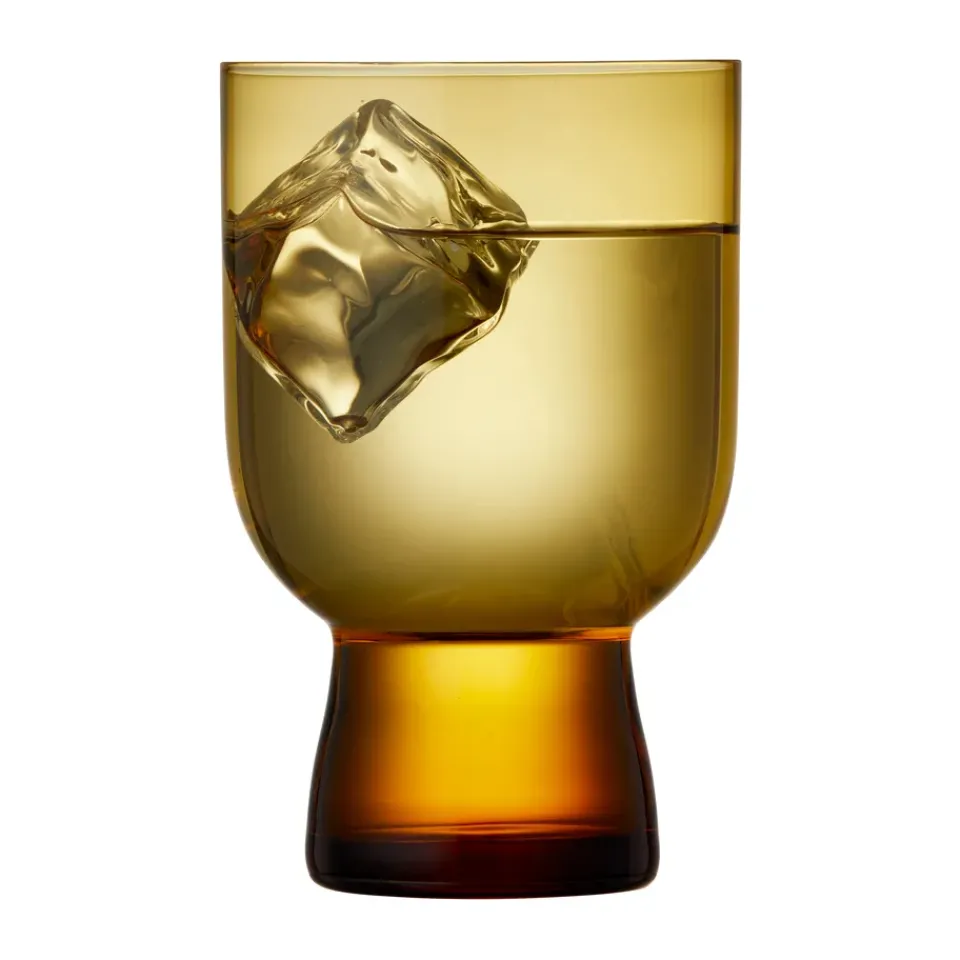 Lyngby Glas Sorrento water glass 30 cl 4-pack, Amber Brown Sale