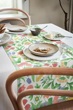 Ekelund Linneväveri Springtime runner, 35x120 cm Multi Clearance