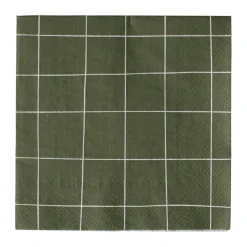 DBKD Square paper napkin 33x33 cm 20-pack, Green Clearance