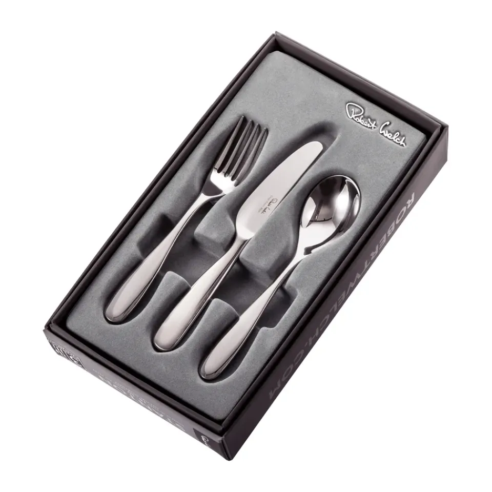 Robert Welch Stanton Bright children's cutlery 3 pieces, Stainless steel Silver-coloured Discount