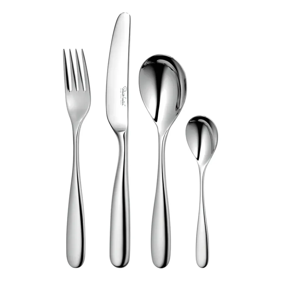 Robert Welch Stanton Bright cutlery, 24 pieces Silver-coloured New