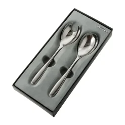 Robert Welch Stanton Bright salad servers 2 pieces, Stainless steel Silver-coloured Best
