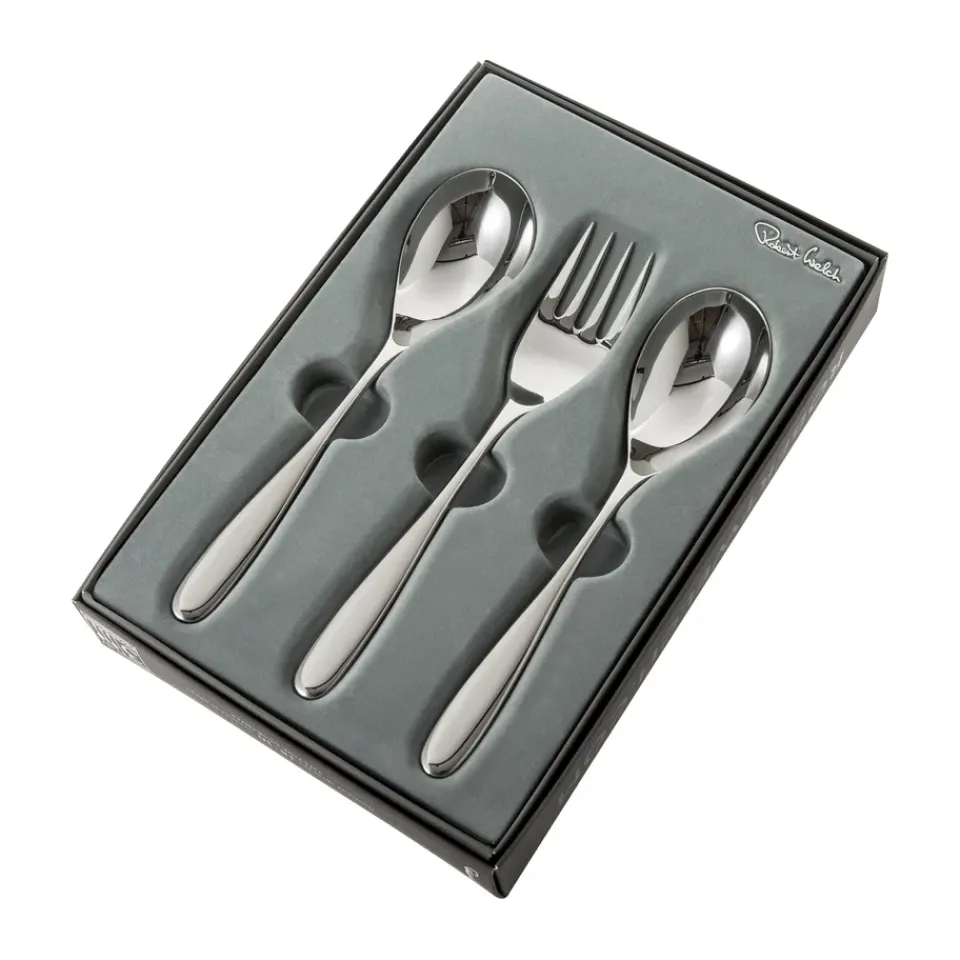 Robert Welch Stanton Bright serving cutlery 3 pieces, Stainless steel Silver-coloured Best