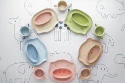STAUB children's dinnerware 4 pieces, Brown Clearance