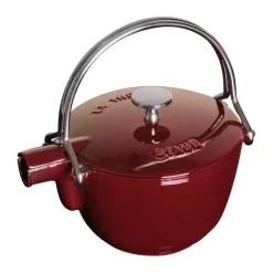 STAUB teapot cast iron round 1.15 L, Grenadine Red Sale