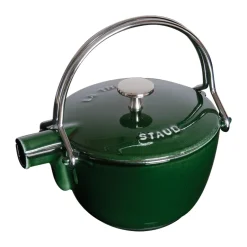 STAUB teapot cast iron round 1.15 L, Basil Green Discount