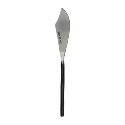 Tell Me More Steel cheese knife small, Unpolished steel Silver-colouredBlack Best