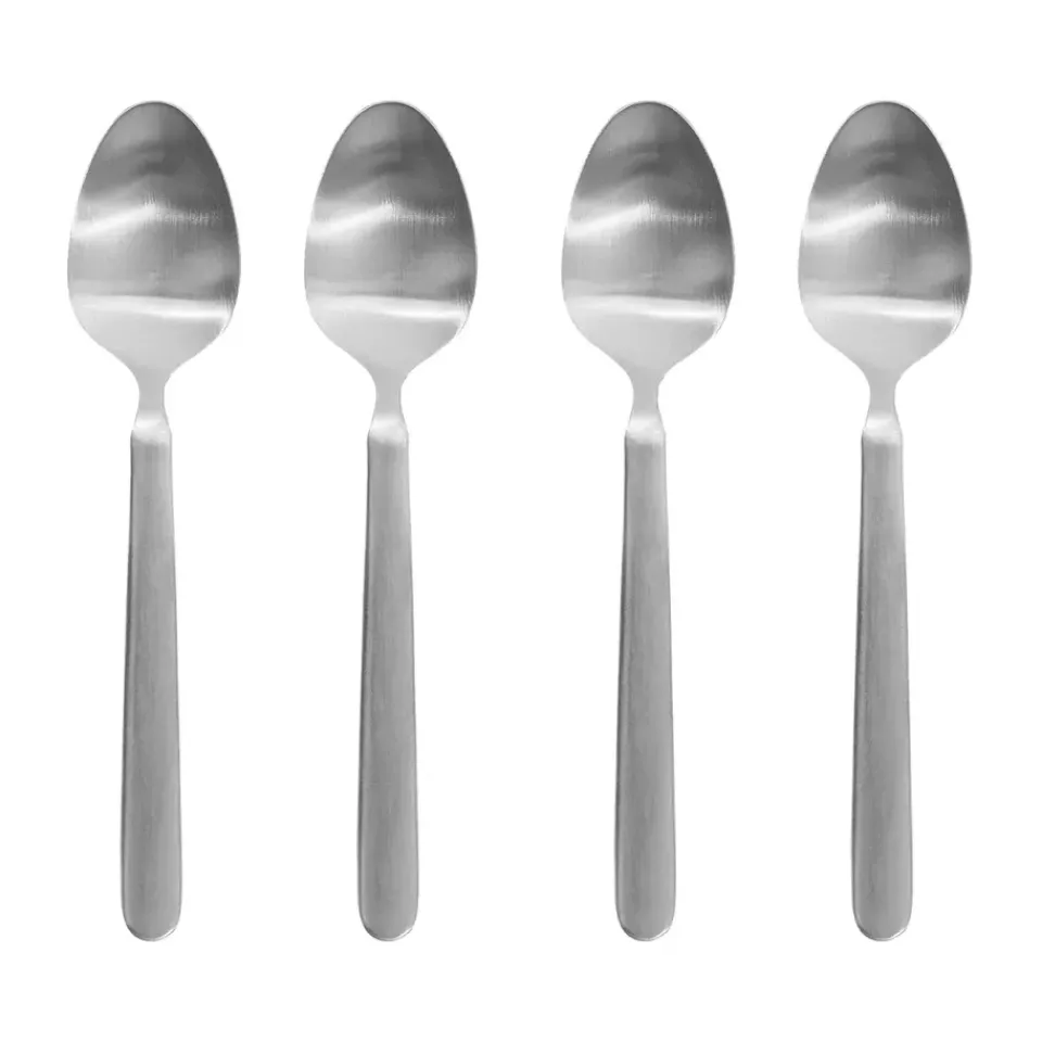 Blomus STELLA espresso spoon silver 4-pack, 11 cm Silver-coloured Discount