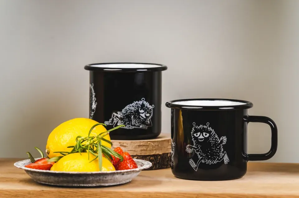 Muurla Stinky enamel mug 37 cl, Black Sale