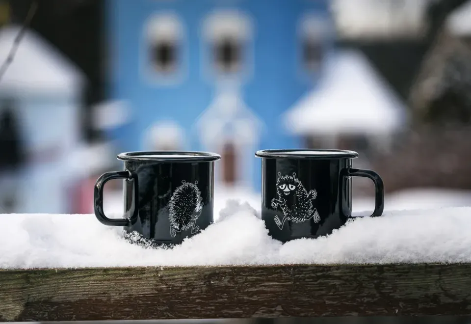 Muurla Stinky enamel mug 37 cl, Black Sale