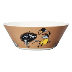 Moomin Arabia Stinky in action Moomin bowl, Brown