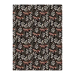 Arvidssons Textil Stjärnspeja oilcloth, Black-rust BlackOrange Discount