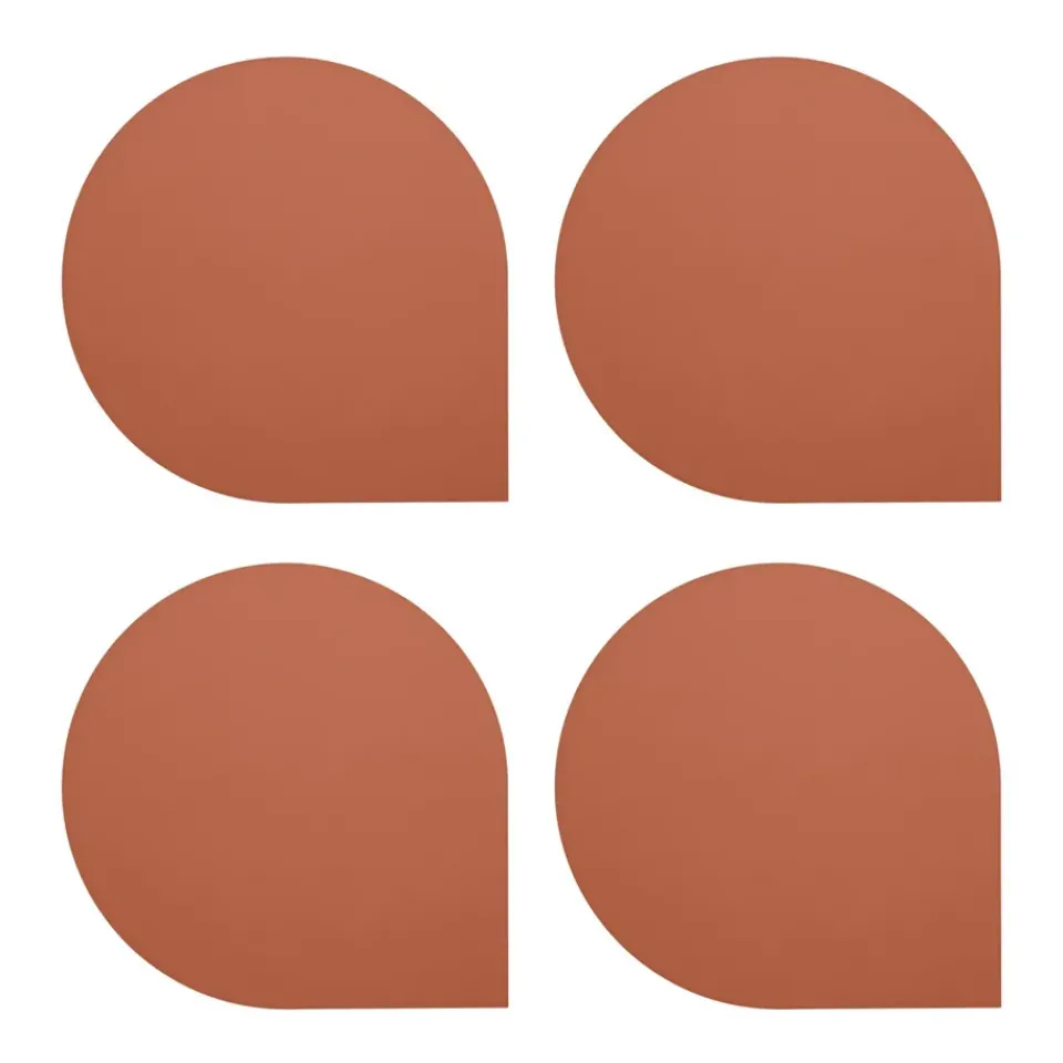 AYTM Stoa coaster 4-pack, Gingerbread OrangeBrown Best
