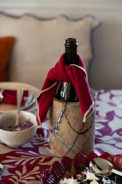 Sagaform Stone wine cooler Ø12.5 cm, forest marble Brown Online