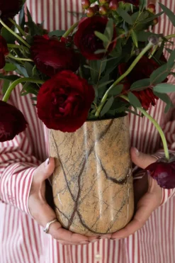 Sagaform Stone wine cooler Ø12.5 cm, forest marble Brown Online