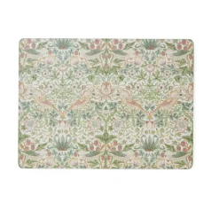 Pimpernel Strawberry Thief Placemats 30x40 cm 4 pack, Green Multi