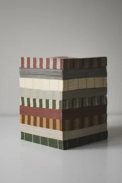 DBKD Stripe paper napkin 33x33 cm 20-pack, Nougat Beige Online