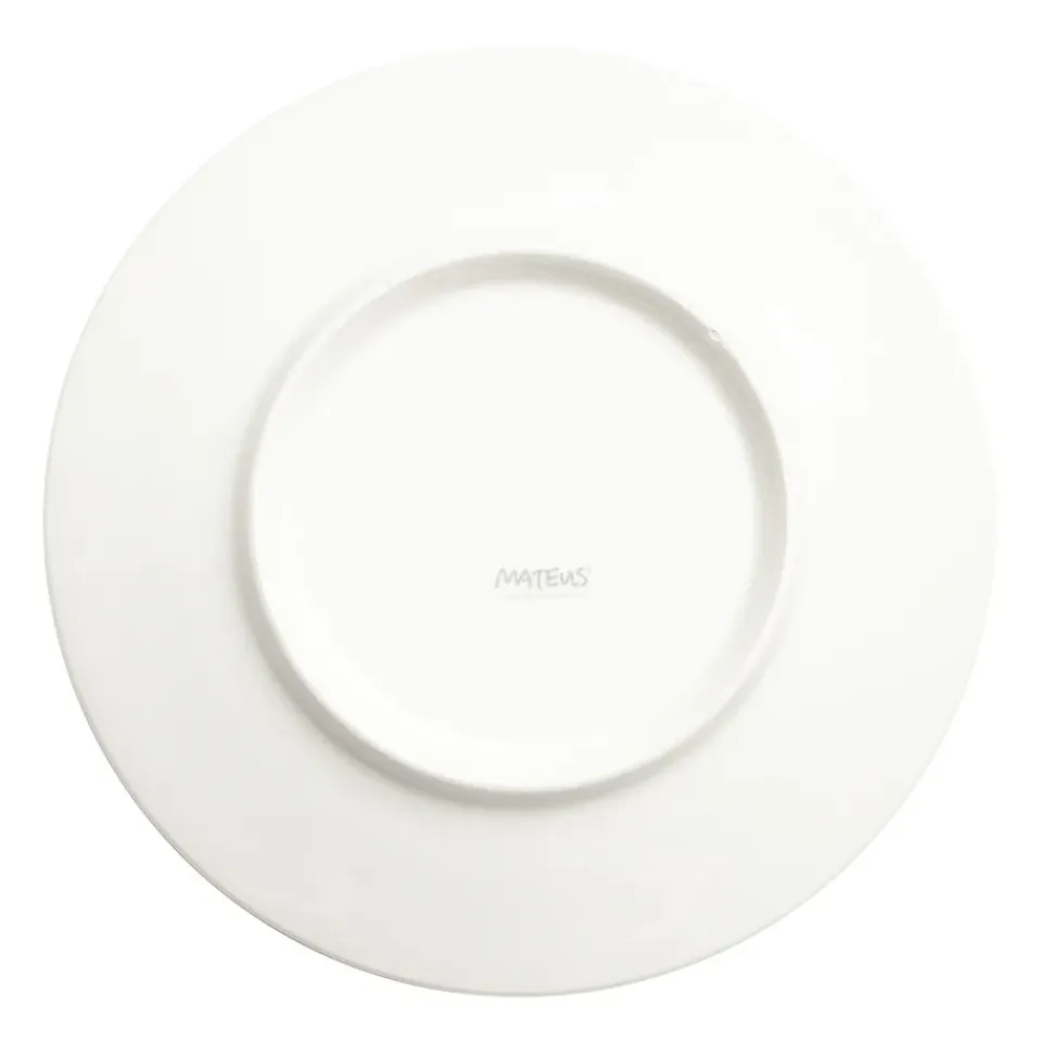 Mateus Stripes plate Ø21 cm, Cinnamon Brown Best