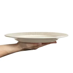 Mateus Stripes plate Ø28 cm, sand Beige Online