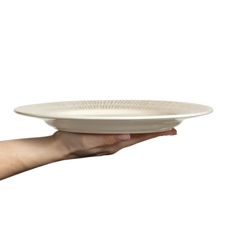 Mateus Stripes plate Ø28 cm, sand Beige Online