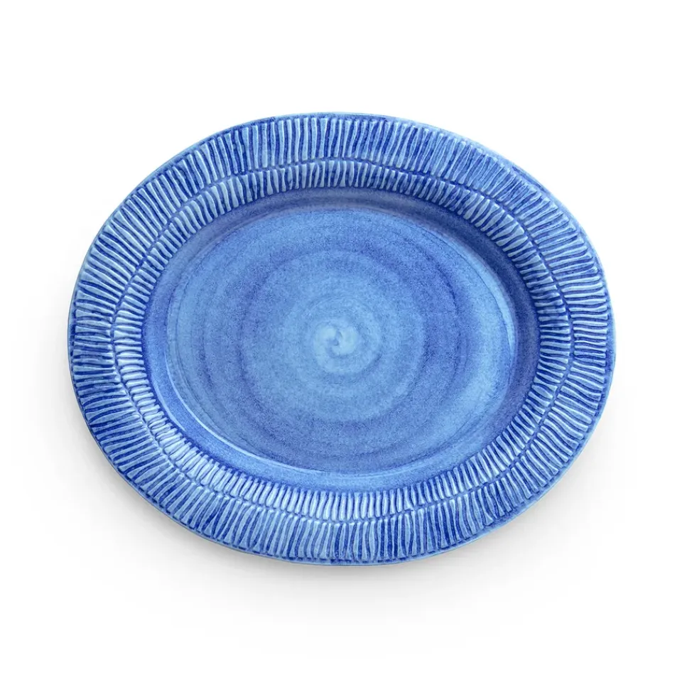 Mateus Stripes platter 30x35 cm, Light Blue New
