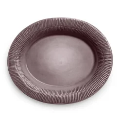 Mateus Stripes platter 30x35 cm, plum Purple
