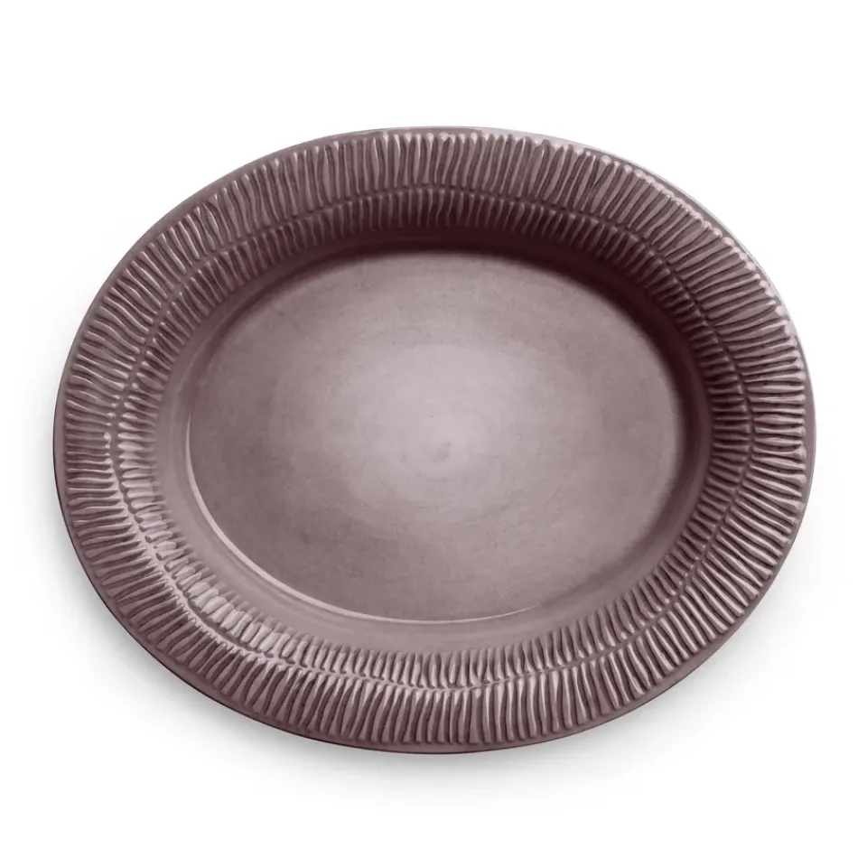 Mateus Stripes platter 30x35 cm, plum Purple