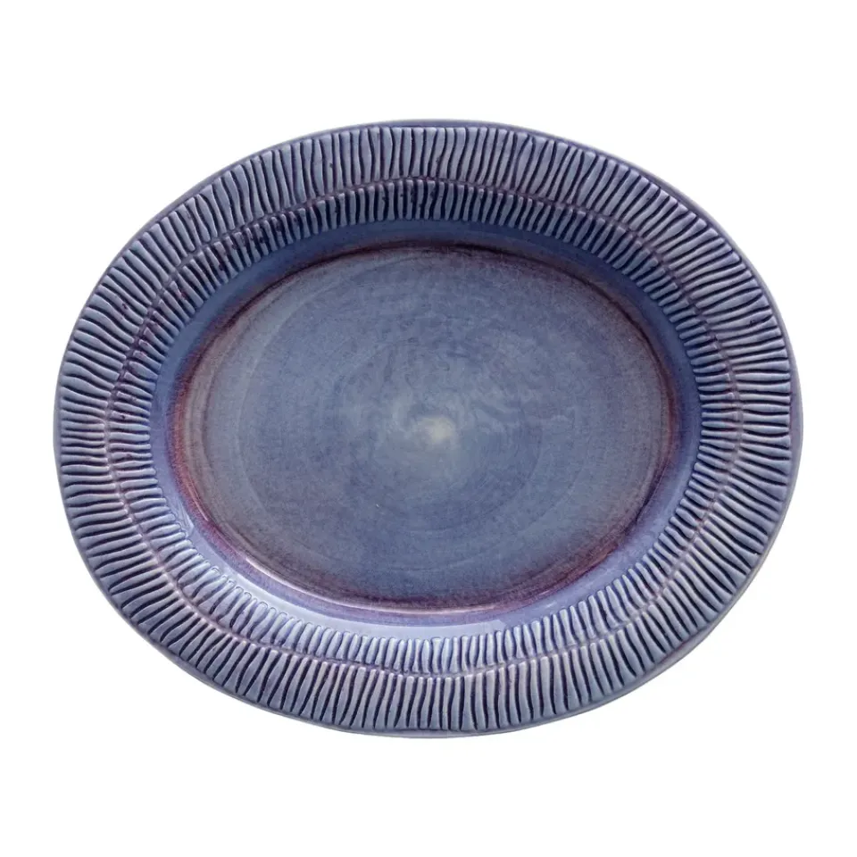 Mateus Stripes platter 30x35 cm, Viol Purple Sale