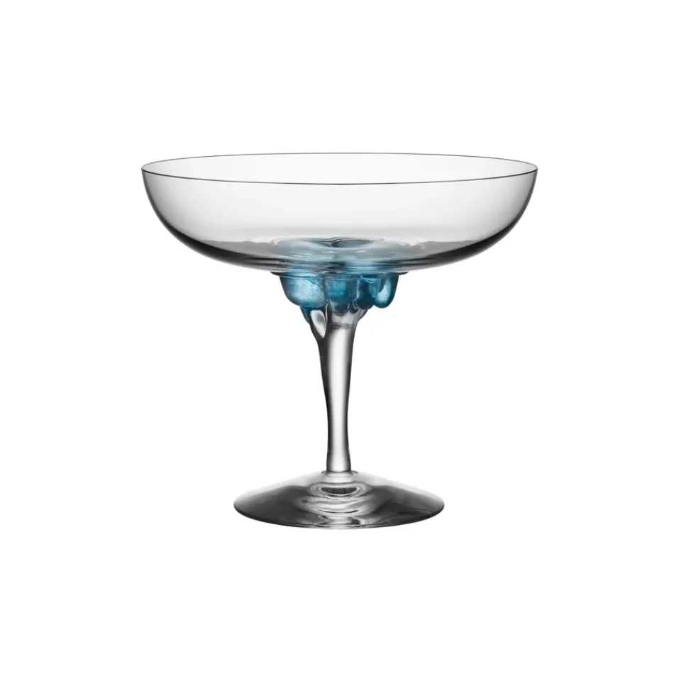 Kosta Boda Sugar Dandy coupe glass 32 cl, blue BlueTransparent Sale