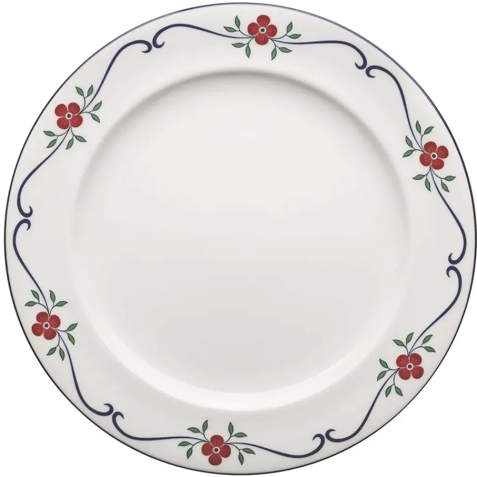 Rörstrand Sundborn plate, 21 cm BlueRed Best
