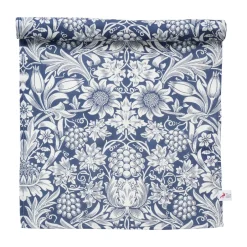 Klippan Yllefabrik Sunflower table runner 45x150 cm, Dark denim Blue New