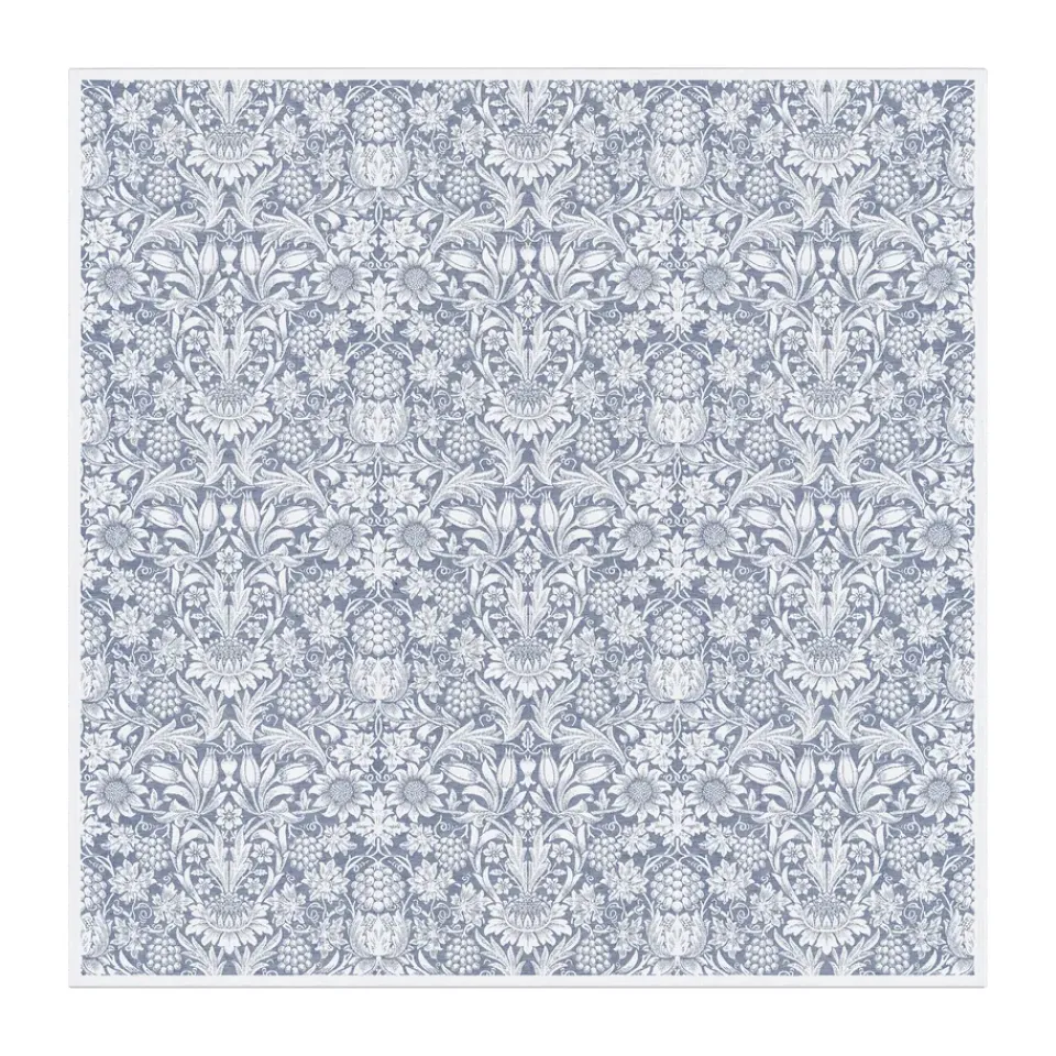 Ekelund Linneväveri Sunflower tablecloth 150x150 cm, Blue Clearance