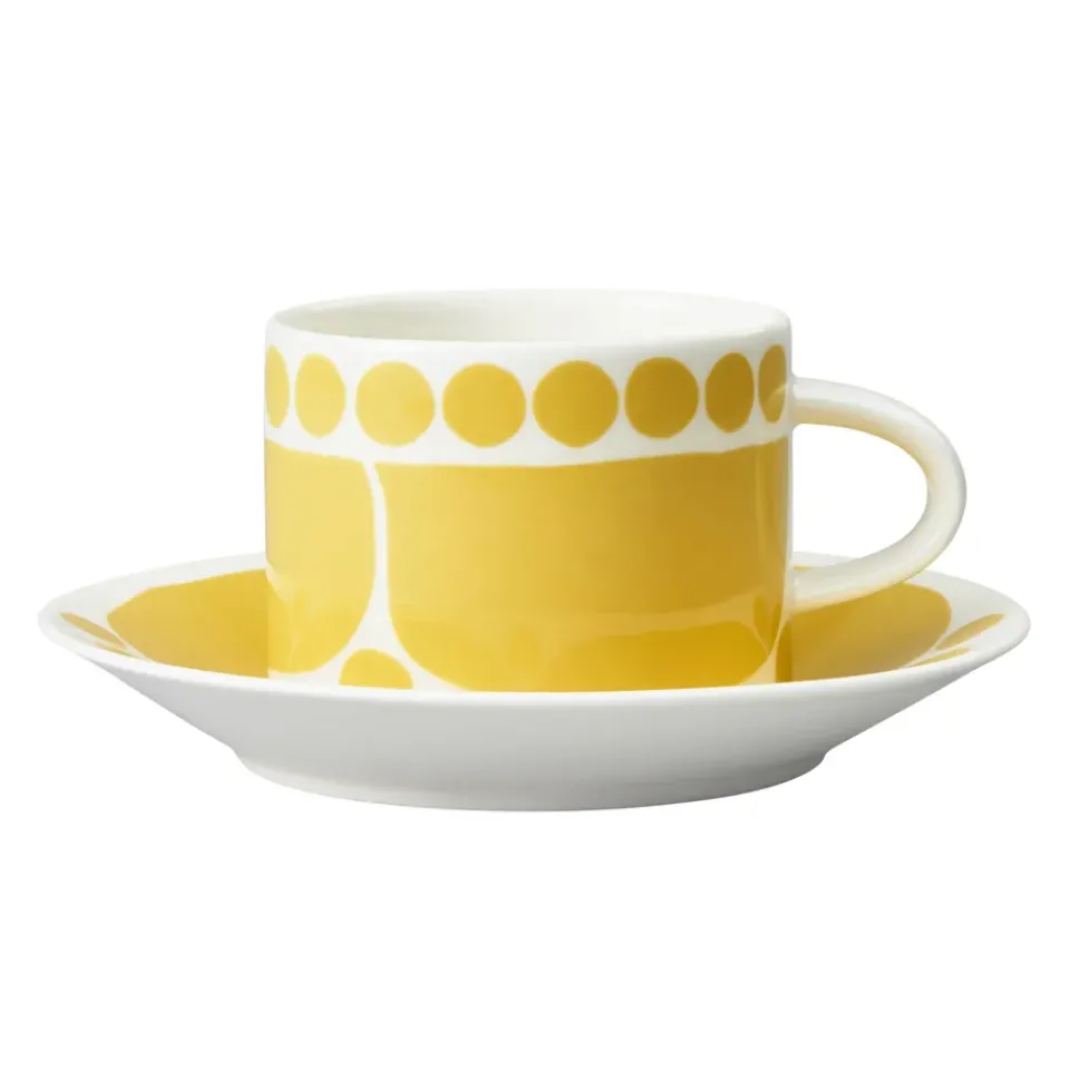 Arabia Sunnuntai saucer Ø16.5 cm, Yellow Hot