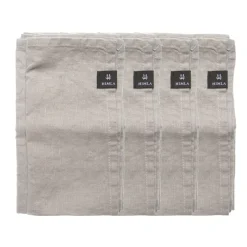 Himla Sunshine napkin 4-pack, Ash (light ) Grey Sale