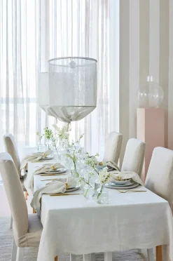 Himla Sunshine tablecloth 145x330 cm, Fog Beige