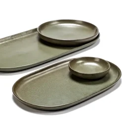 Serax Surface tapas plate 15x25 cm, camo Green Best