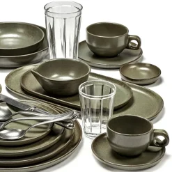 Serax Surface tapas plate 15x25 cm, camo Green Best